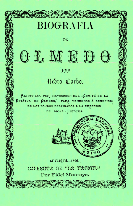 Biografía de Olmedo (Folleto).