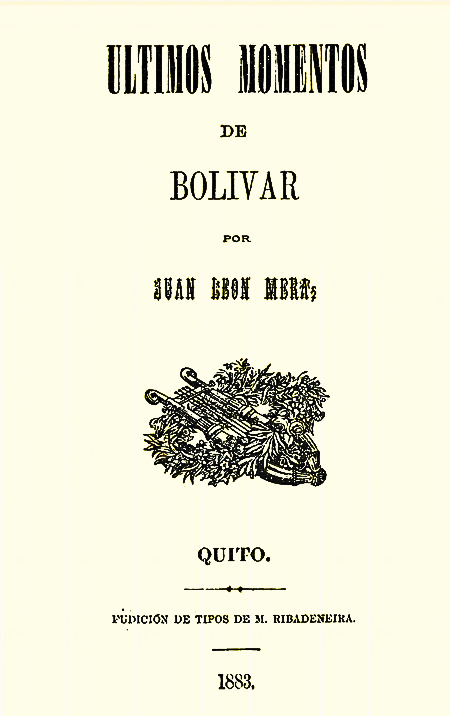Últimos momentos de Bolívar (Folloteo).