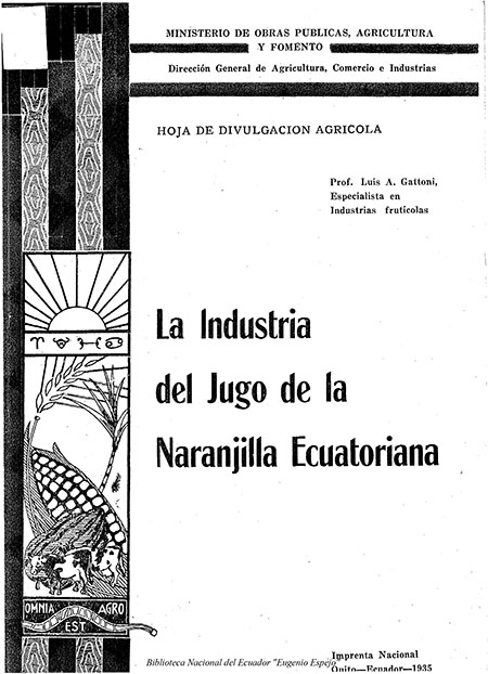 La industria del jugo de la naranjilla ecuatoriana