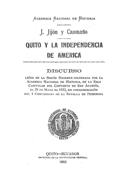 Quito y la Independencia de América
