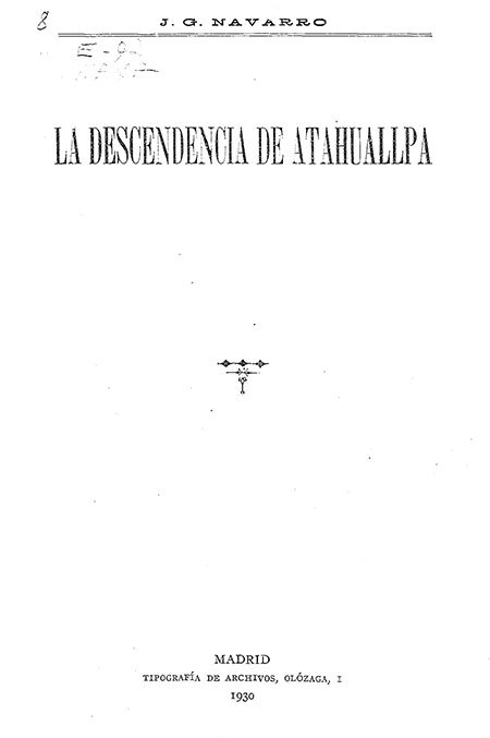 La descendencia de Atahualpa