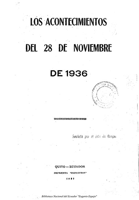 Los acontecimientos del 28 de Noviembre de 1936