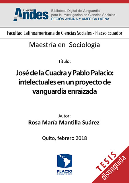 José de la Cuadra y Pablo Palacio: intelectuales en un proyecto de vanguardia enraizada