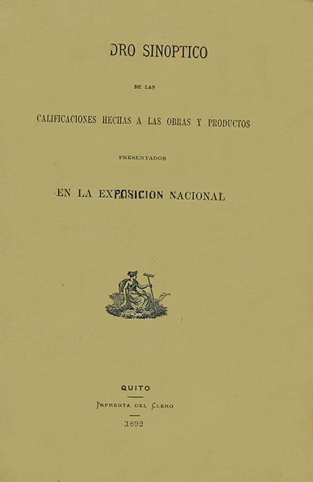 Cuadro sinóptico de las calificaciones hechas a las obras y productos presentados en la Exposición Nacional