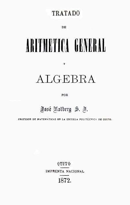 Tratado de aritmética general y algebra.
