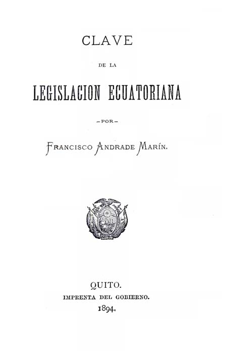 Clave de la legislación ecuatoriana.
