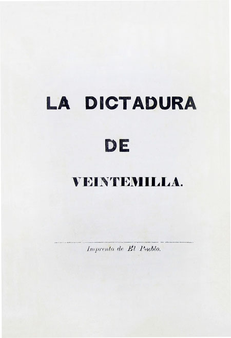 La dictadura de Veintemilla (Folleto).