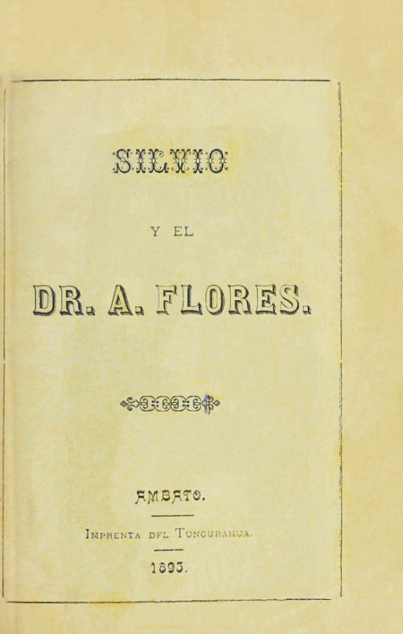 Silvio y el Dr. A. Flores ( Folleto).