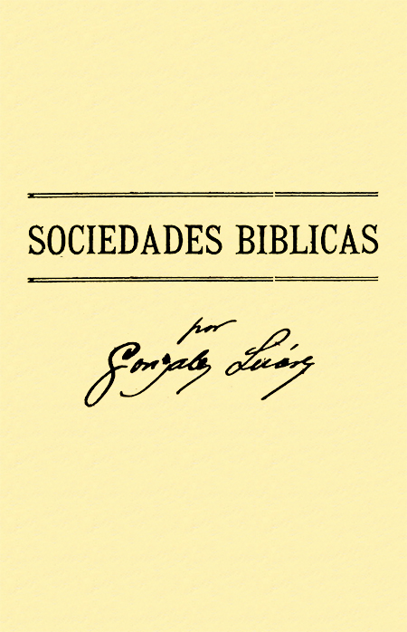 Sociedades Bíblicas (Folleto).