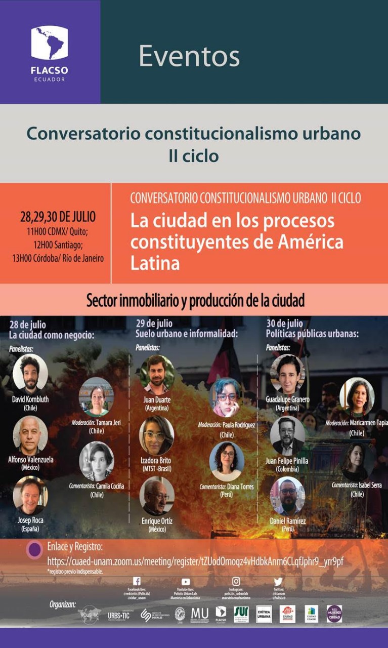 La ciudad en los procesos constituyentes de América Latina. Políticas públicas urbanas