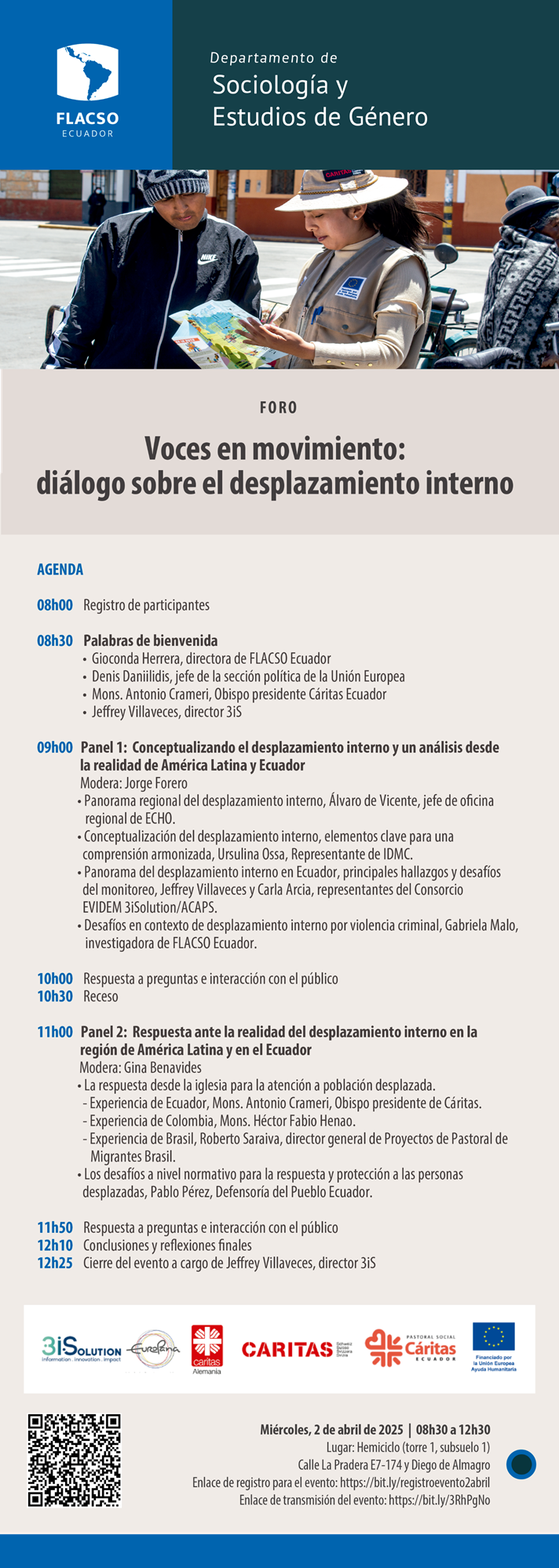 Voces en movimiento: diálogos sobre el desplazamiento interno