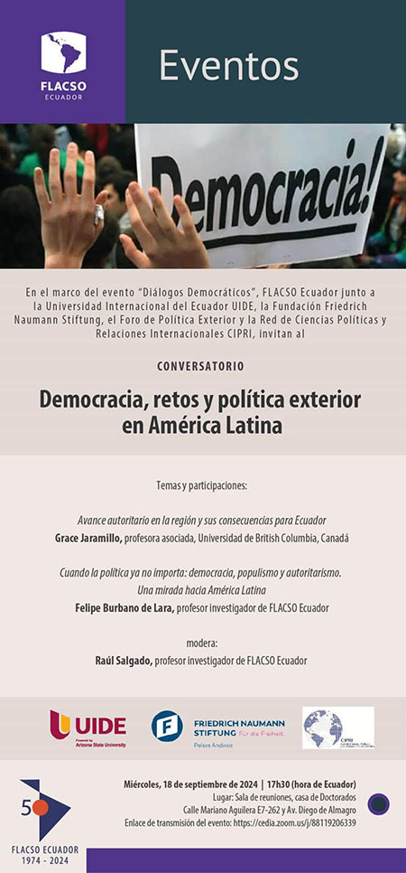 Conversatorio Democracia, retos y política exterior en América Latina