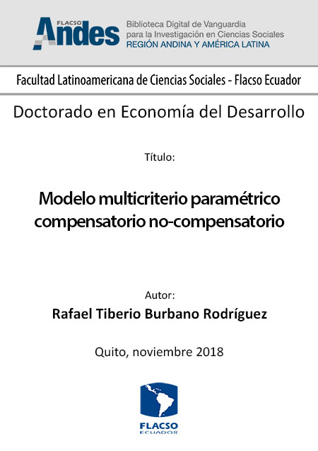 Modelo multicriterio paramétrico compensatorio no-compensatorio