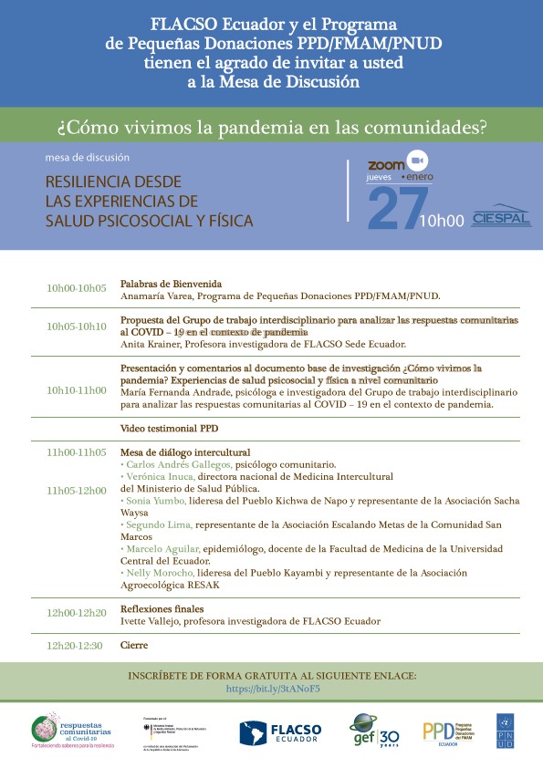 ¿Cómo vivimos la pandemia en las comunidades ? Resiliencia desde las experiencias de salud psicosocial y física