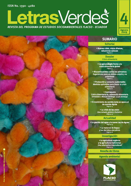 Revista Letras Verdes No. 04,  ago. 2009