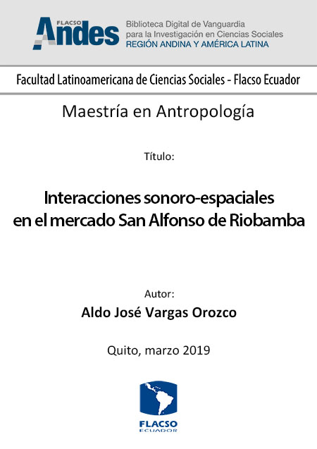 Interacciones sonoro-espaciales en el mercado San Alfonso de Riobamba