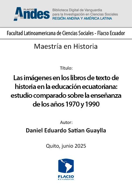 Las imágenes en los libros de texto de historia en la educación ecuatoriana: estudio comparado sobre la enseñanza de los años 1970 y 1990